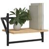 vidaXL &Eacute;tag&egrave;res murales avec barres 2 pcs ch&ecirc;ne sonoma 40x25x30 cm