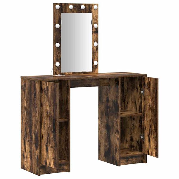 vidaXL Table de Toilette Marron 102 x 33 x 135 cm Bois d'ing&eacute;nierie