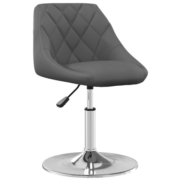vidaXL Chaises pivotantes &agrave; manger lot de 4 Gris fonc&eacute; Velours