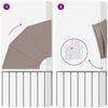 vidaXL &Eacute;cran de confidentialit&eacute; pour balcon Taupe 115 x 115 cm