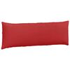 vidaXL Coussins de canapé 2 pcs Rouge 120 x 40 cm tissu