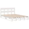 vidaXL Cadre de lit sans matelas blanc 120x200 cm bois de pin massif