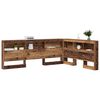 vidaXL T&ecirc;te de lit de rangement Bois Ancien 135 cm Bois d'ing&eacute;nierie