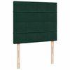 vidaXL Sommier &agrave; lattes de lit et matelas Vert fonc&eacute; 120x200cm Velours
