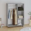 vidaXL Garde-robe Gris b&eacute;ton 80x40x110 cm Bois d&rsquo;ing&eacute;nierie