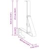 vidaXL Support de Garde Neige 12 pcs Anthracite 29,5 x 3 x 34,5 cm