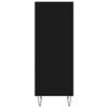 vidaXL Buffet noir 34,5x32,5x90 cm bois d'ing&eacute;nierie