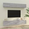 vidaXL Meubles TV muraux 4 pcs sonoma gris 100x30x30 cm