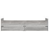 vidaXL Cadre de lit avec tiroirs sans matelas sonoma gris 100x200 cm
