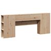 vidaXL T&ecirc;te de lit avec rangement 180 cm bois massif de pin