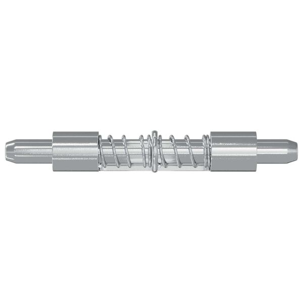 vidaXL Serrure 2 pcs Argent&eacute; 46 x 17 x 1,2 mm Acier