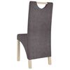 vidaXL Chaises &agrave; manger lot de 6 taupe tissu