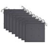 vidaXL Chaises pliables de jardin avec coussins lot de 8 Teck solide