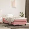 vidaXL Sommier &agrave; lattes de lit et matelas Rose 80x200 cm Velours