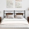 vidaXL T&ecirc;te de lit de remplacement ch&ecirc;ne marron 137 cm bois d'ing&eacute;nierie et acier