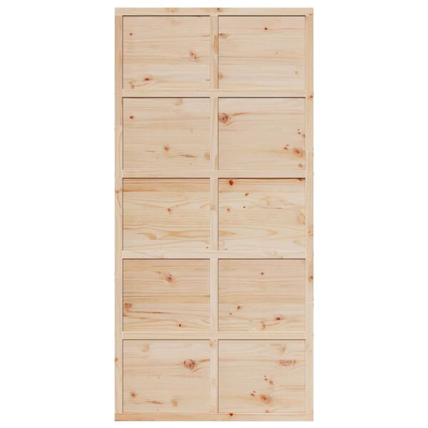 vidaXL Porte de grange 100x208 cm bois massif de pin