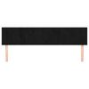 vidaXL T&ecirc;tes de lit Noir 180 x 5 x 78/88 cm Velours