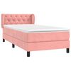 vidaXL Sommier &agrave; lattes de lit et matelas Rose 80x200 cm Velours