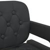 vidaXL Chaises pivotantes &agrave; manger lot de 4 noir similicuir