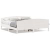 vidaXL Cadre de lit sans matelas blanc 200x200 cm bois massif de pin