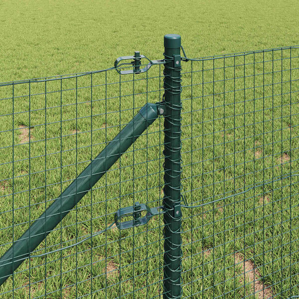 vidaXL Poteau de cl&ocirc;ture. Vert 50 x 0,6 m (maillage 25 x 25 mm)