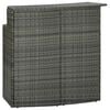 vidaXL Ensemble de bar de jardin avec coussins 4 pcs Gris