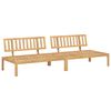vidaXL Ensemble de Canap&eacute;s Gris 240 x 92 x 69 cm Bois d'Acacia Massif