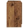 vidaXL Cabinet de salle de bain avec porte Bois Ancien 78 x 37 x 59 cm