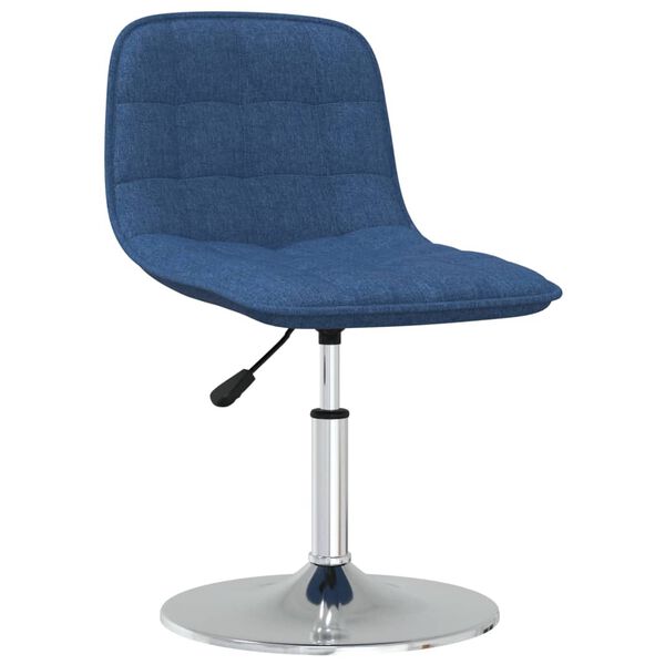 vidaXL Chaises pivotantes &agrave; manger lot de 4 bleu tissu