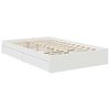 vidaXL Lit de Rangement Blanc 120 x 190 cm Bois d'ing&eacute;nierie