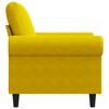 vidaXL Fauteuil Jaune 60 cm Velours