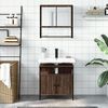 vidaXL Ensemble de meubles de salle de bain 2 pcs Ch&ecirc;ne marron