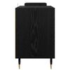 vidaXL Meuble TV Ch&ecirc;ne noir 160 x 35 x 55 cm Bois d'ing&eacute;nierie