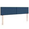 VidaXL Cadre de lit ottoman avec matelas bleu 200x200cm tissu