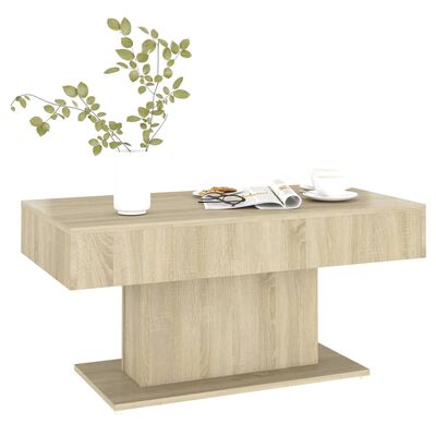 vidaXL Table basse chêne sonoma 96x50x45 cm bois d'ingénierie