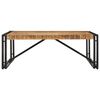 vidaXL Table basse 100x100x35 cm bois de manguier massif brut
