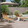vidaXL Transat 2-personne 3 pcs Marron Bois d'Acacia Massif