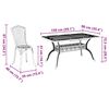 vidaXL Ensemble de salle &agrave; manger pour jardin 5 pcs Bronze Aluminium