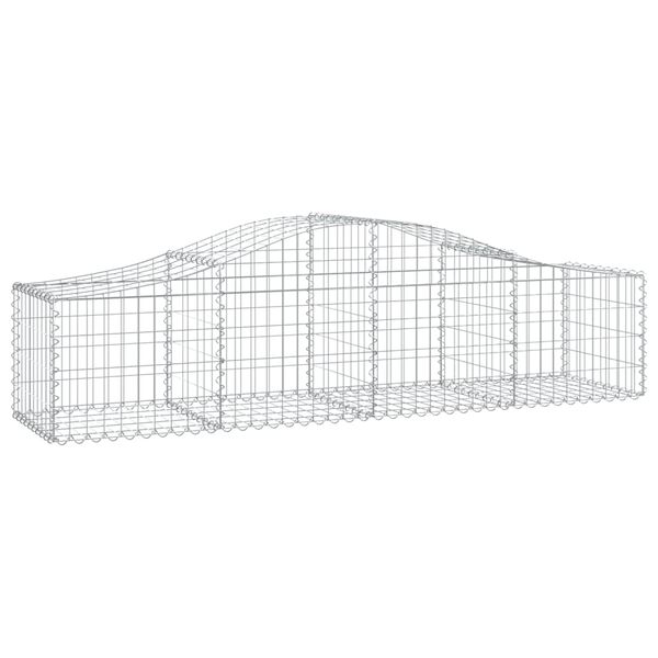 vidaXL Paniers à gabions arqués 14 pcs 200x50x40/60 cm fer galvanisé