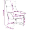 vidaXL Chaise de relaxation Cappuccino Similicuir