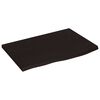 vidaXL Dessus de bureau marron fonc&eacute; 60x40x2 cm bois ch&ecirc;ne trait&eacute;