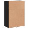 vidaXL Buffets 2 pcs noir 60x31x84 cm bois d'ing&eacute;nierie