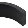 vidaXL Bordure en caoutchouc de chasse-neige noir 300x8x2 cm