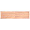 vidaXL Dessus de table bois massif trait&eacute; bordure assortie