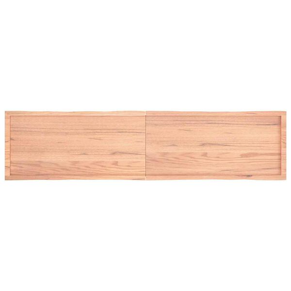 vidaXL Dessus de table bois massif trait&eacute; bordure assortie