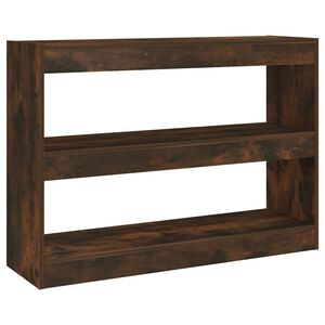 vidaXL Biblioth&egrave;que/S&eacute;parateur de pi&egrave;ce ch&ecirc;ne fum&eacute; 100x30x72 cm
