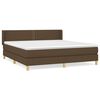vidaXL Sommier &agrave; lattes de lit avec matelas Marron fonc&eacute; 160x200 cm