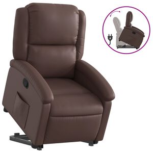 vidaXL Fauteuil inclinable marron similicuir
