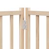vidaXL Barri&egrave;re pour chien avec porte pliable 6 panneaux bois peuplier