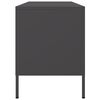 vidaXL Meuble TV noir 100,5x39x50,5 cm acier